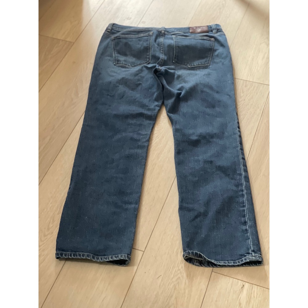Lauren Ralph Lauren Jeans Co Straight Leg Blue Denim Jeans Women Size 14 Stretch - Picture 4 of 6